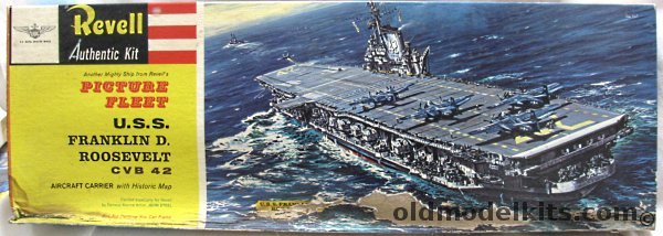 Revell 1/547 USS Franklin D Roosevelt - Midway Class Aircraft Carrier Picture Fleet Issue, H321-300 plastic model kit